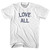 Love All Womens Cotton Junior Cut T-Shirt - White