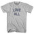 Love All Adult Cotton T-Shirt - Grey Heather