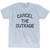 Cancel The Outrage Adult Tri-Blend T-Shirt - Athletic White