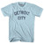 Detroit City Adult Cotton T-Shirt - Light Blue