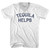 Tequila Helps Adult Tri-Blend V-neck T-shirt - White