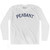 Peasant Adult Cotton Long Sleeve T-shirt - White