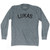 Lukas Adult Tri-Blend Long Sleeve T-shirt - Athletic Grey