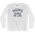 Hoops Saved My Life Adult Cotton Long Sleeve T-Shirt - White