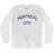 Montreal Adult Cotton Long Sleeve T-Shirt - White
