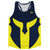 Spartan Running Track Tops Made In USA - Blue Navy And Yellow Bright Spartan Running Track Tops Made In USA - Blue Navy And Yellow Bright