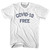 Covid-19 Free Womens Cotton Junior Cut T-Shirt - White