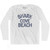 Guam Shark Cove Beach Adult Cotton Long Sleeve Vintage T-shirt - White