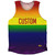 Rainbow Ombre Finish Line Athletic Tank Top  - Rainbow
