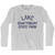 Vermont Lake Shaftsbury State Park Adult Cotton Long Sleeve Vintage T-Shirt - Grey Heather