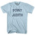 Rhode Island Point Judith Adult Cotton Vintage T-Shirt - Light Blue