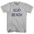 Washington Alki Beach Adult Cotton Vintage T-Shirt - Grey Heather