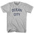 New Jersey Ocean City Adult Cotton Vintage T-Shirt - Grey Heather