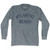 New York Atlantic Beach Adult Tri-Blend Long Sleeve Vintage T-shirt - Athletic Grey New York Atlantic Beach Adult Tri-Blend Long Sleeve Vintage T-shirt - Athletic Grey