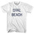 Michigan Oval Beach Adult Cotton Vintage T-shirt - White Michigan Oval Beach Adult Cotton Vintage T-shirt - White