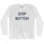 New Jersey Ship Bottom Adult Cotton Long Sleeve Vintage T-shirt - White