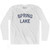 New Jersey Spring Lake Adult Cotton Long Sleeve Vintage T-shirt - White