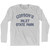 New Jersey Corson's Inlet State Park Adult Cotton Long Sleeve Vintage T-Shirt - Grey Heather