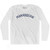 New Jersey Manasquan Adult Cotton Long Sleeve Vintage T-shirt - White