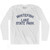 Montana Whitefish Lake State Park Adult Cotton Long Sleeve Vintage T-shirt - White