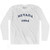 Nevada State 1864 Adult Cotton Long Sleeve Vintage T-shirt - White