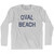 Michigan Oval Beach Adult Cotton Long Sleeve Vintage T-Shirt - Grey Heather Michigan Oval Beach Adult Cotton Long Sleeve Vintage T-Shirt - Grey Heather