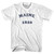 Maine State 1820 Womens Cotton Junior Cut Vintage T-shirt - White