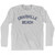 Massachusetts Craigville Beach Adult Cotton Long Sleeve Vintage T-Shirt - Grey Heather