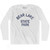 Idaho Bear Lake State Park Adult Cotton Long Sleeve Vintage T-shirt - White