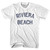 Florida Riviera Beach Adult Cotton Vintage T-shirt - White