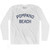 Florida Pompano Beach Adult Cotton Long Sleeve Vintage T-shirt - White