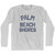 Florida Palm Beach Shores Adult Cotton Long Sleeve Vintage T-Shirt - Grey Heather Florida Palm Beach Shores Adult Cotton Long Sleeve Vintage T-Shirt - Grey Heather