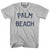 Florida Palm Beach Adult Cotton Vintage T-Shirt - Grey Heather Florida Palm Beach Adult Cotton Vintage T-Shirt - Grey Heather