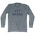 Florida Key Biscayne Adult Tri-Blend Long Sleeve Vintage T-shirt - Athletic Grey Florida Key Biscayne Adult Tri-Blend Long Sleeve Vintage T-shirt - Athletic Grey