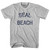 California Seal Beach Adult Cotton Vintage T-Shirt - Grey Heather