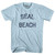 California Seal Beach Adult Cotton Vintage T-Shirt - Light Blue