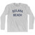 California Solana Beach Adult Cotton Long Sleeve Vintage T-Shirt - Grey Heather California Solana Beach Adult Cotton Long Sleeve Vintage T-Shirt - Grey Heather