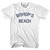 Alaska Bishop's Beach Womens Cotton Junior Cut Text T-shirt - White
