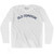 Virginia Old Dominion Nickname Adult Cotton Long Sleeve T-shirt - White
