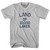 Minnesota Land of 10,000 Lakes Nickname Adult Cotton T-Shirt - Grey Heather