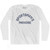 Louisiana Sportsman's Paradise Nickname Adult Cotton Long Sleeve T-shirt - White Louisiana Sportsman's Paradise Nickname Adult Cotton Long Sleeve T-shirt - White