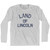 Illinois Land of Lincoln Nickname Adult Cotton Long Sleeve T-Shirt - Grey Heather Illinois Land of Lincoln Nickname Adult Cotton Long Sleeve T-Shirt - Grey Heather