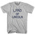 Illinois Land of Lincoln Nickname Adult Cotton T-Shirt - Grey Heather Illinois Land of Lincoln Nickname Adult Cotton T-Shirt - Grey Heather