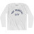 Columbia The Federal City DC Nickname Adult Cotton Long Sleeve T-shirt - White