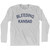 Kansas Bleeding Nickname Adult Cotton Long Sleeve T-Shirt - Grey Heather