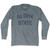 Aloha State Nickname Adult Tri-Blend Long Sleeve T-shirt - Athletic Grey