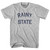 Illinois Rainy State Nickname Adult Cotton T-Shirt - Grey Heather