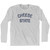 Wisconsin Cheese State Nickname Adult Cotton Long Sleeve T-Shirt - Grey Heather Wisconsin Cheese State Nickname Adult Cotton Long Sleeve T-Shirt - Grey Heather