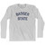 Wisconsin Badger State Nickname Adult Cotton Long Sleeve T-Shirt - Grey Heather Wisconsin Badger State Nickname Adult Cotton Long Sleeve T-Shirt - Grey Heather