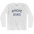 Arizona Apache State Nickname Adult Cotton Long Sleeve T-shirt - White